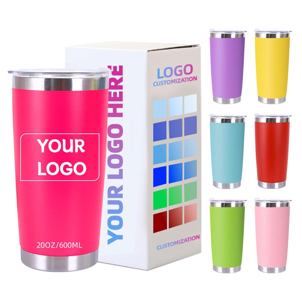 Wholesale Bulk 10 Oz 20 Oz 30 Oz Double Wall Car Stainless Steel Modern Curve Cup With Lid Modern Coffee Car Cup
