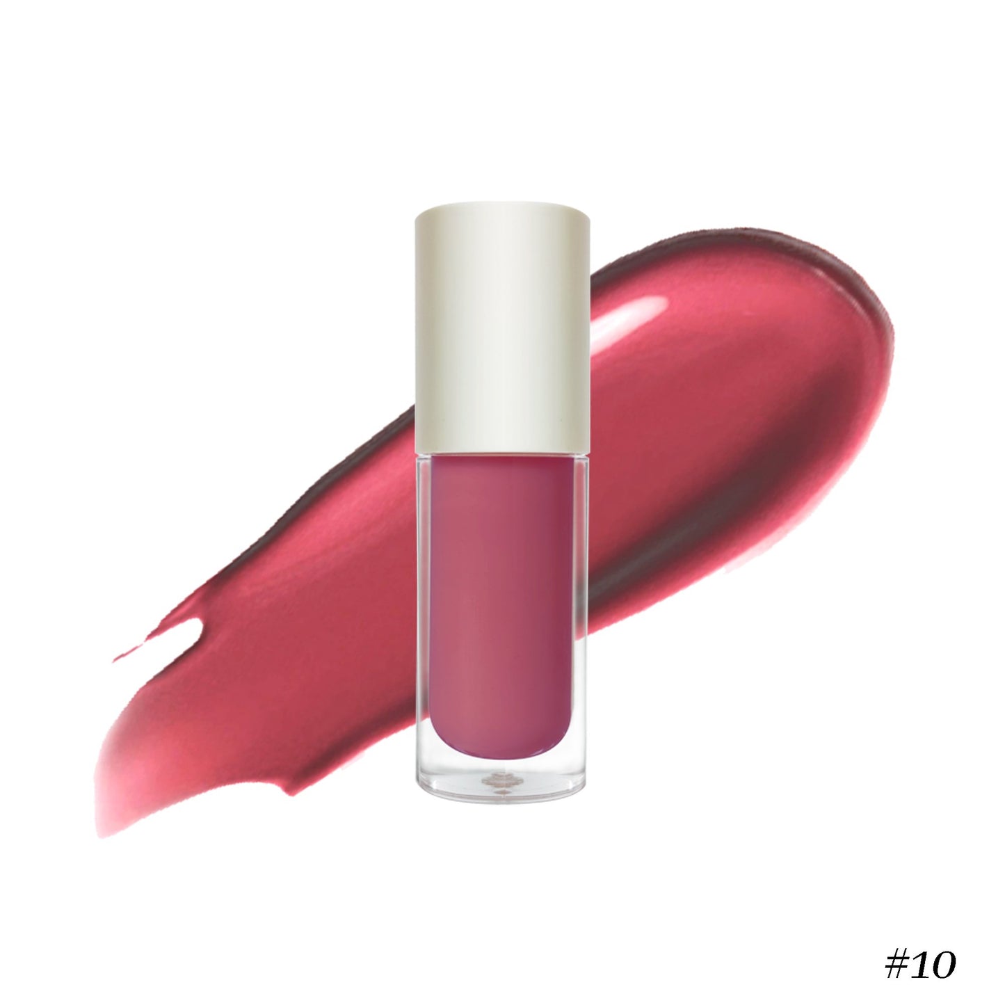 Wholesale Vegan Cosmetics Pink Transparent Nude Lip Gloss Supplier Custom Trademark Sequins Lip Gloss Private Label Lip Gloss