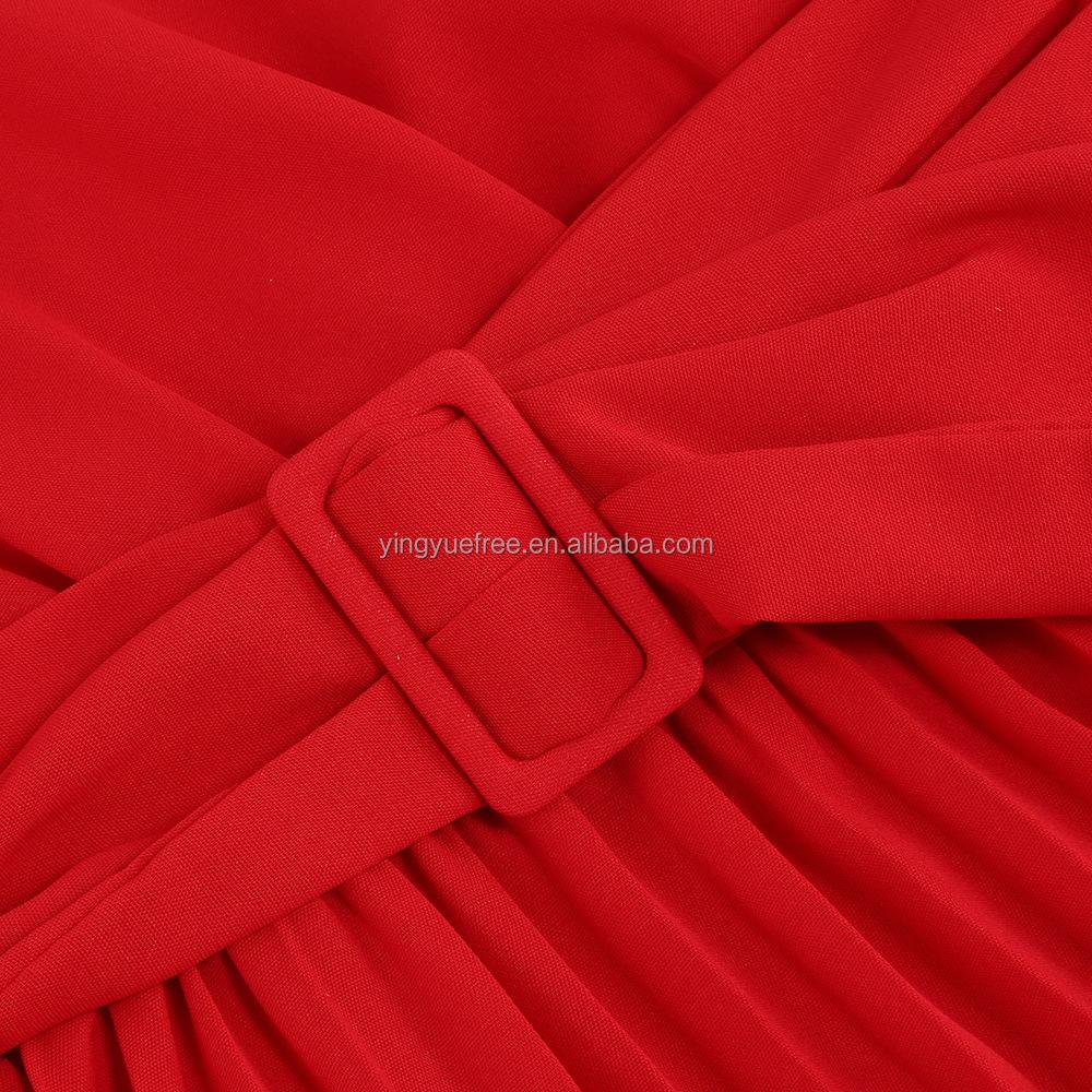 Wholesale Casual Clothing Dress Autumn And Winter Women Ladies Elegant Long Sleeve Drawstring Dress Evening Dress