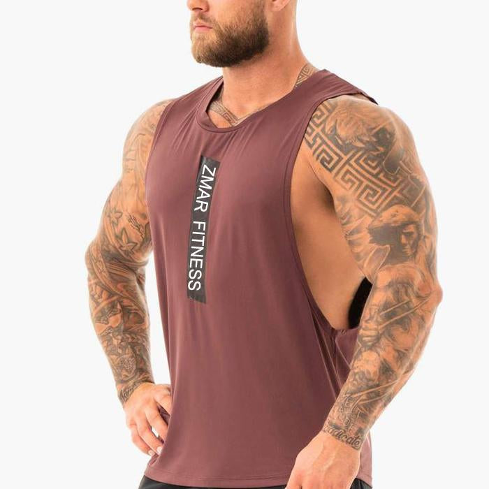 Men's Sleeveless Gym Top Custom Logo High Quality Soft Sweat Wicking Men's Vest