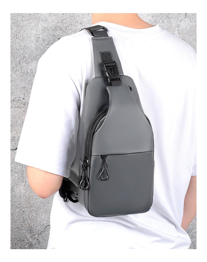 Casual Fashion Multifunctional Chest Bag Shoulder Bag Waterproof Chest Crossbody Bag With USB For Young Men