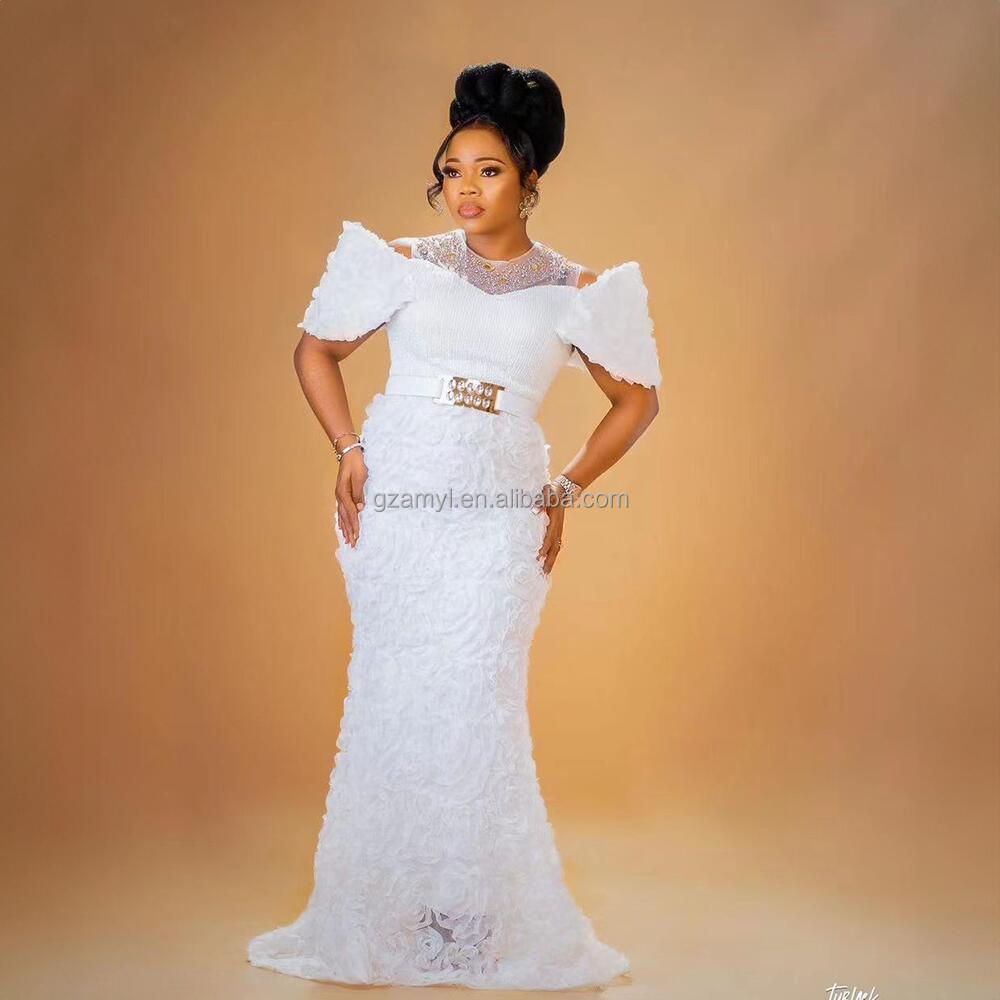 New Rhinestone Sequins African Costume Church Women Women's Dress Embroidery African Design Dress Mesh Women's Dress Women's Dress