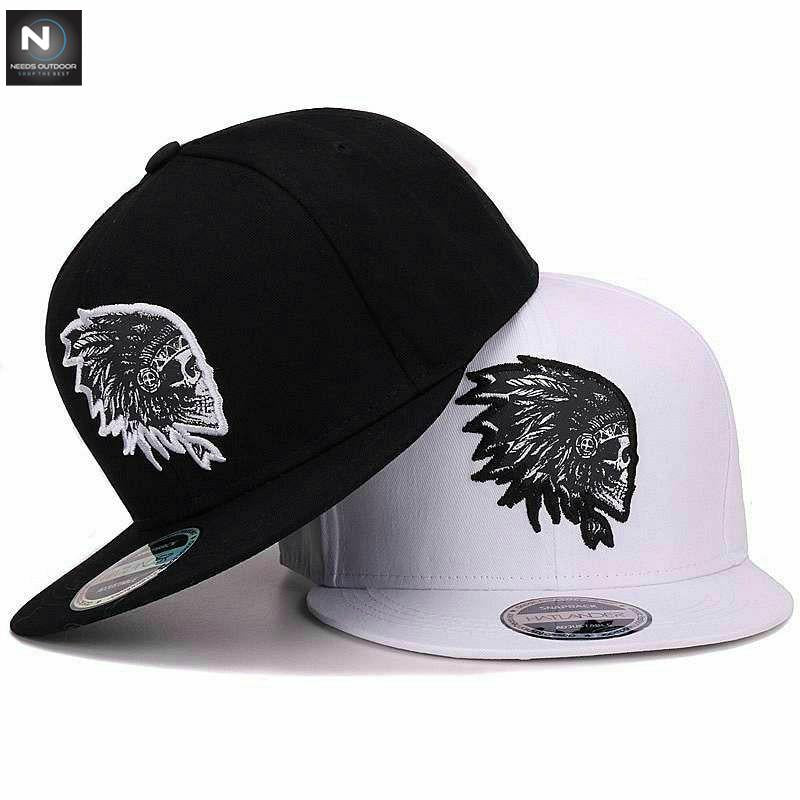 Custom Hat Snapshot Back Hat Hip Hop Baseball Flat Adjustable Skull Embroidered Men's Hat