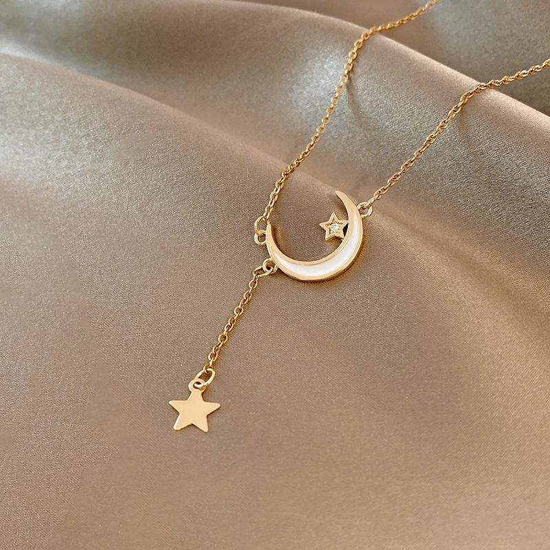 Cadena Para Mujer 18k Gold Plated Butterfly Heart Shaped Clover Custom Women's Necklace Stainless Steel Jewelry Necklace