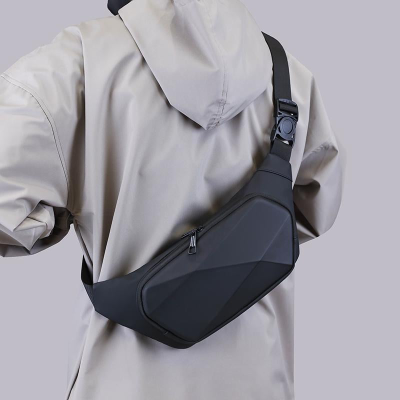 Waterproof Wholesale Men's Chest Bag Anti-theft Sling Bag Travel Nylon Messenger Bag Men's Hard Shell