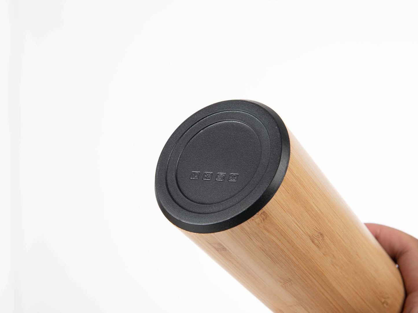 Custom Eco-friendly Double Wall Stainless Steel Bamboo Shell Coffee Cup With Lid And Handle Water Cup