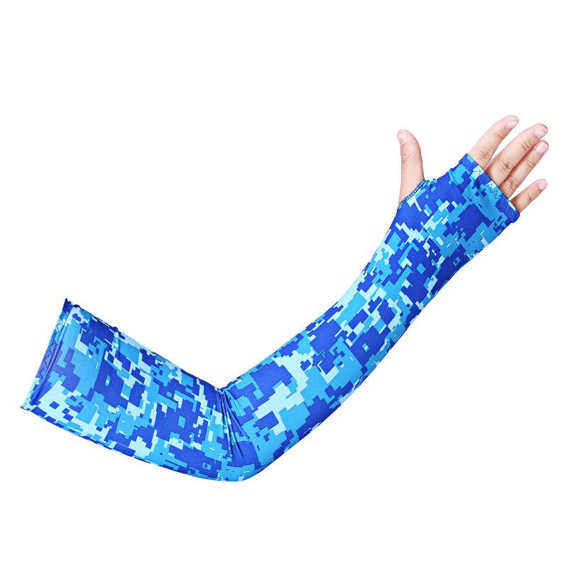 Wholesale Adult Cooling Arm Sleeve Long Finger-free Gloves Non-slip Sunscreen Arm Sleeve