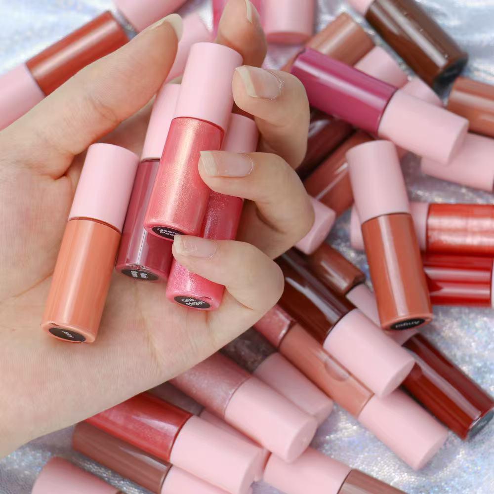 Private Label Matte Gloss Mini Lip Gloss Shine Lip Gloss Vegetarian Lip Gloss Suit Nude Lip Gloss