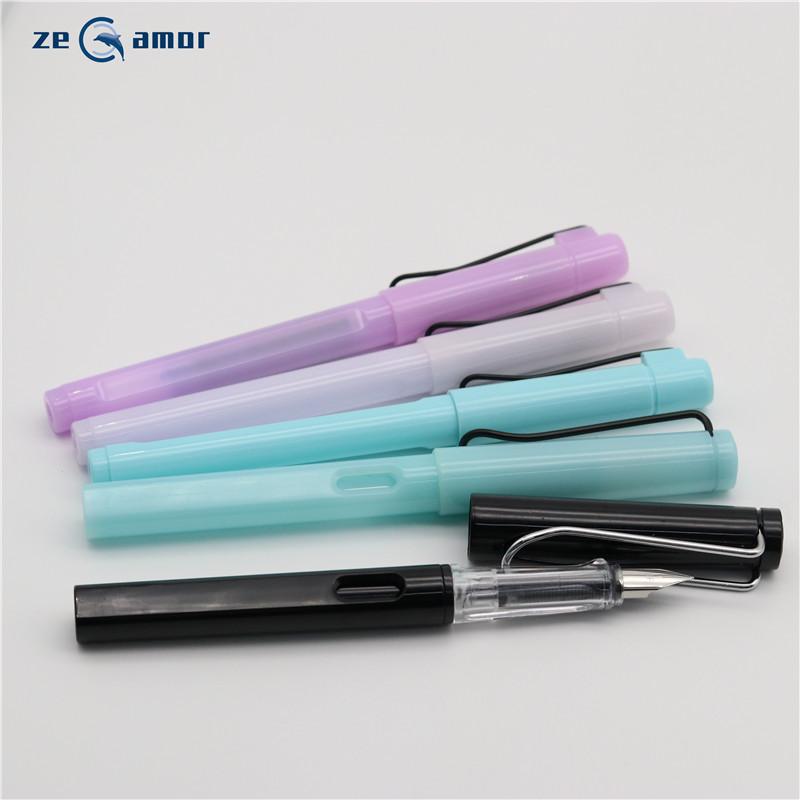 Zeamor Penne Stilografiche Best Selling Fountain Pen Christmas Gift Classic Plastic Pen With Ink