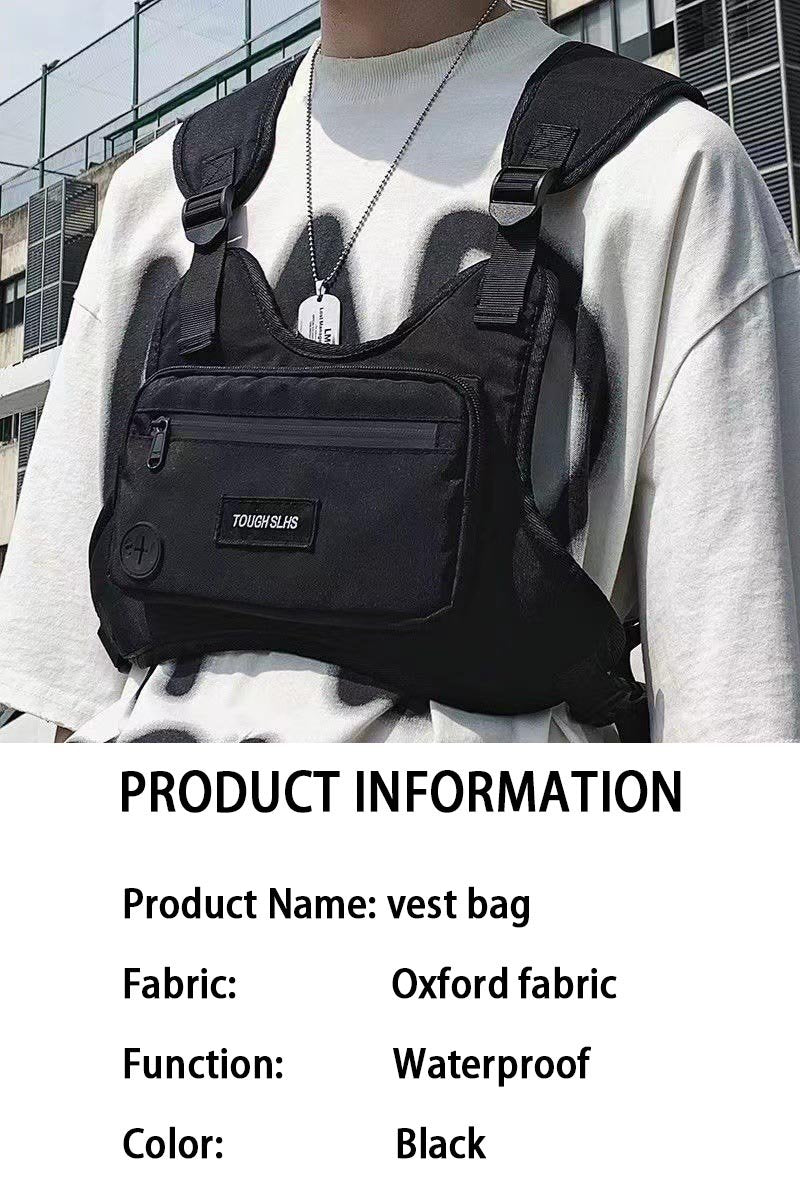 Work Clothes Street Style Vest Fashion Couple's Bag Tactical Bag Fashion Casual Women's Clothing Men's Functional Couple's Vest Bag