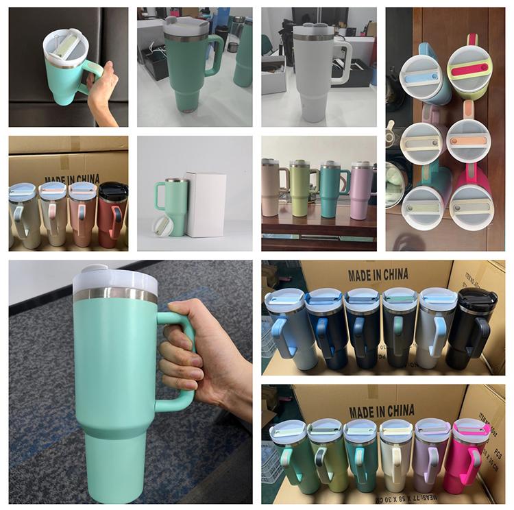 Ailingalaxy 40 Oz Travel Stainless Steel Vacuum Cup With Handle With Straw Personalized