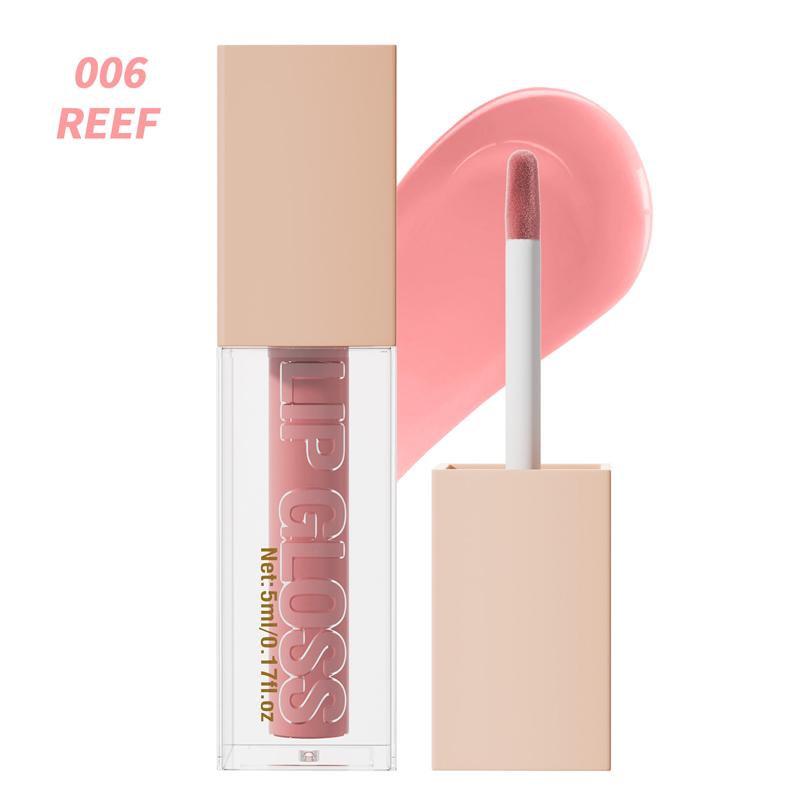 Manufacturer Luxury Cosmetic Gloss Transparent Lip Glaze Wholesale Bulk Glitter Lip Gloss