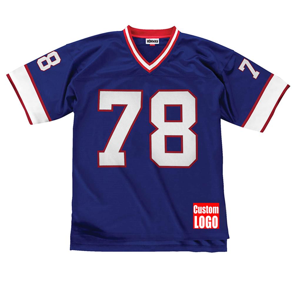 Custom Sublimation Stitching Embroidery Rugby Sportswear Jersey Football Original Football Shirt American Football Jersey