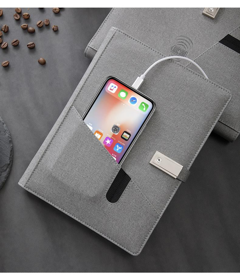 Magnetic A5 Notebook With Custom Logo PU Leather Paper Set Business Style Spiral Organizer School Office Writing Gift Box Set
