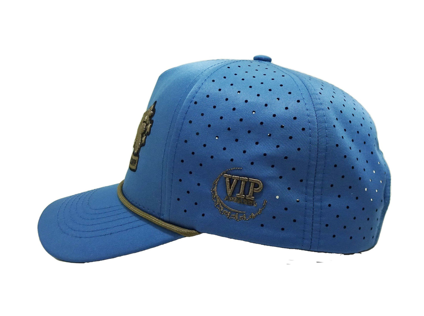 High Quality 100% Polyester Waterproof Golf Hat Moisture Wicking Laser Hole Embroidery Promotional Golf Brand Clothing