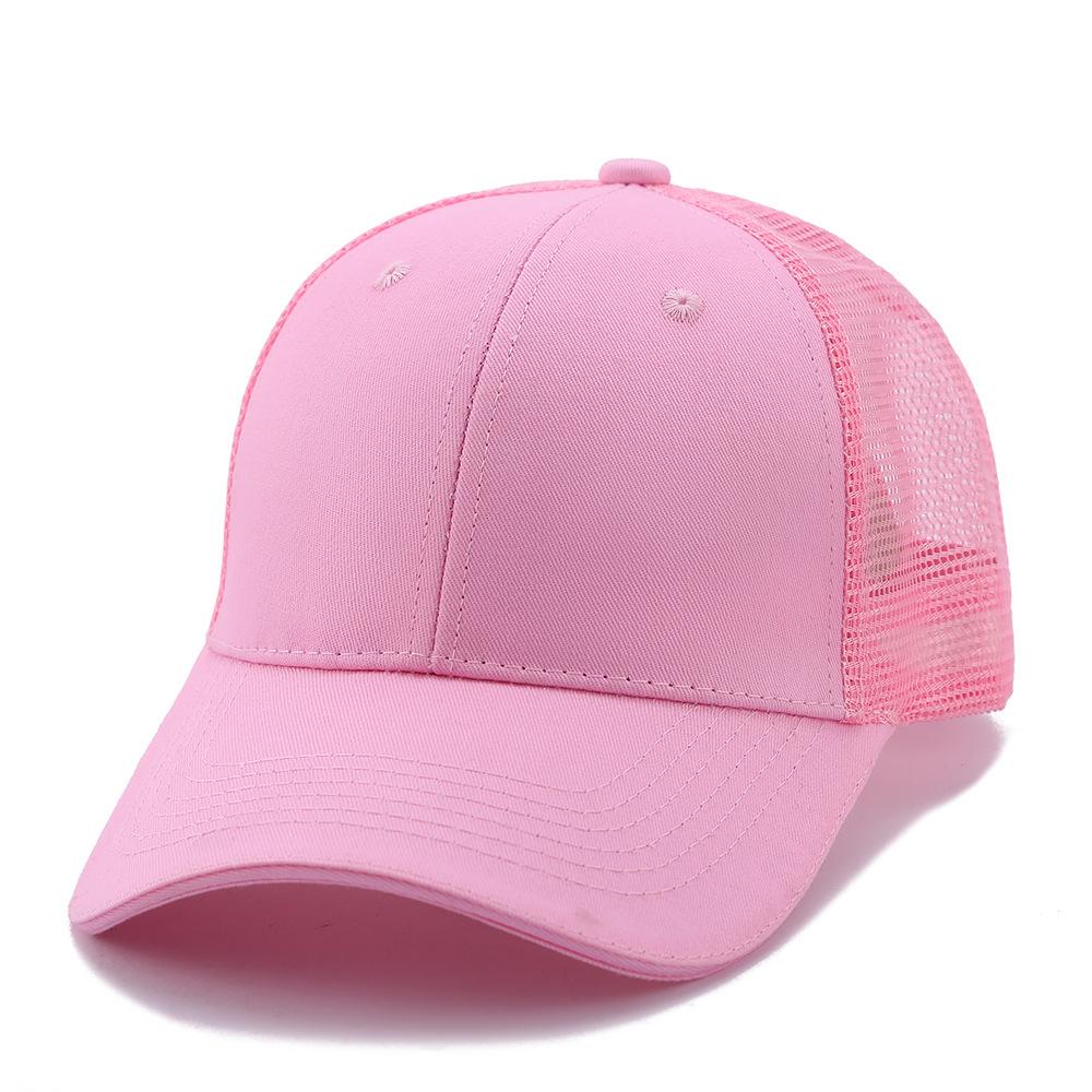 Wholesale Custom Logo Adjustable Size Cotton Snapshot Mesh Hat Men And Women Outdoor Sports Running Mesh Baseball Cap