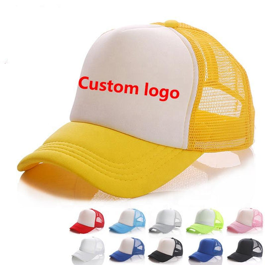 Custom Trucker Hat With High Quality Embroidery Screen Printing Logo Plain Foam Cap