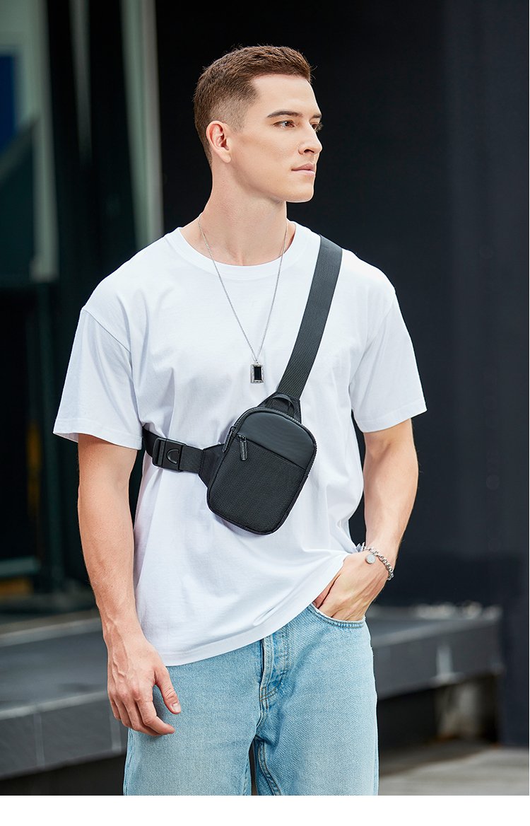 Men's Designer Multi-function Zipper Pocket Crossbody Bag Crossbody Bag Sling Bag