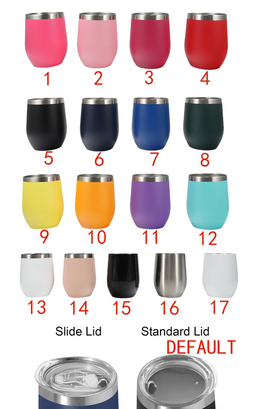 OEM/ODM 12oz Egg Shape Double Wall Stainless Steel Vacuum Cup Hot Travel Coffee Wine Cup Insulated Wine Cup