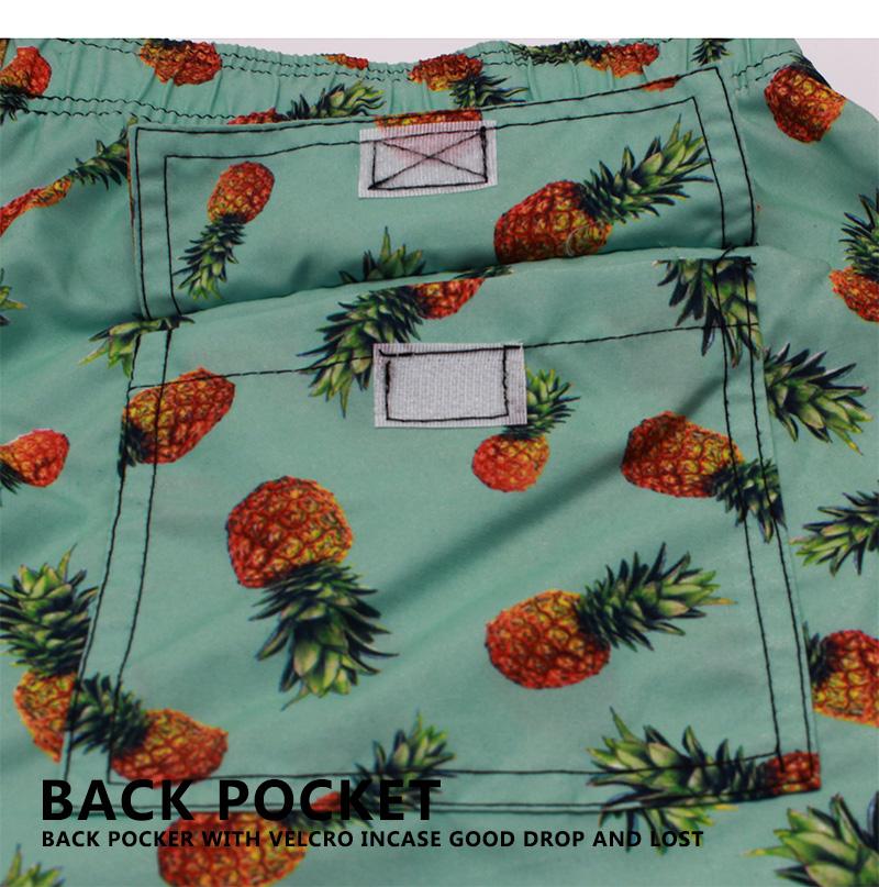 High Quality Custom 4-way Stretch Sublimation Printed Beach Shorts With Zipper Pocket Women's Men's Swimming Trunks