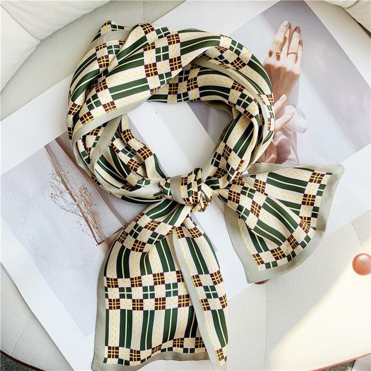 Custom 100% Silk Digital Printed Silk Twill Scarf Custom Printed Silk Scarf