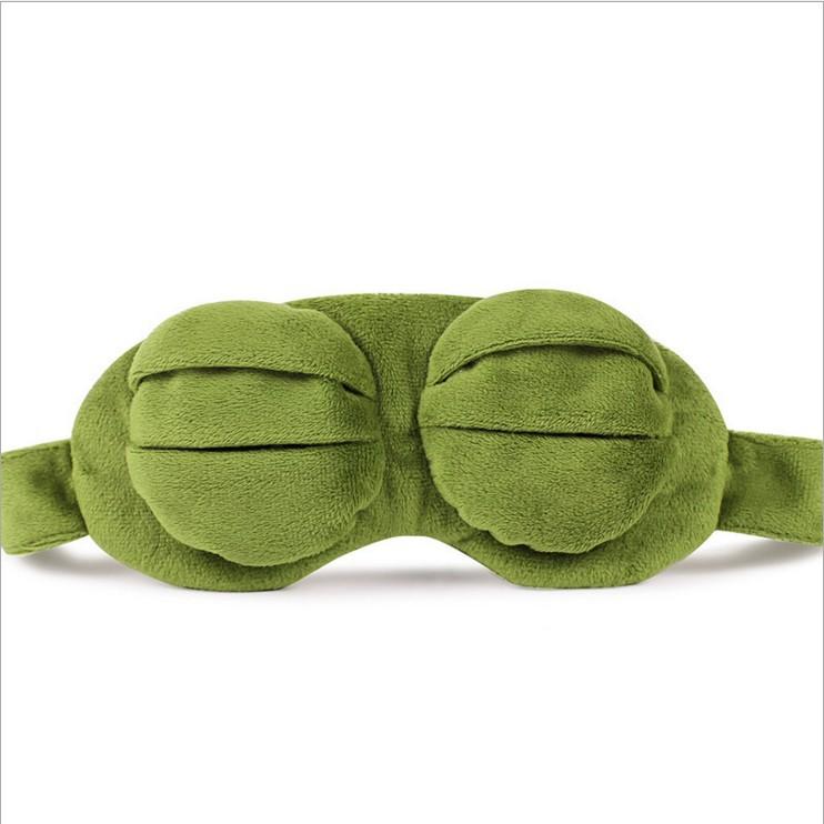 Funny Sleep Eye Mask Sad Frog Expression Creative Shading Cartoon Eye Mask Accessories