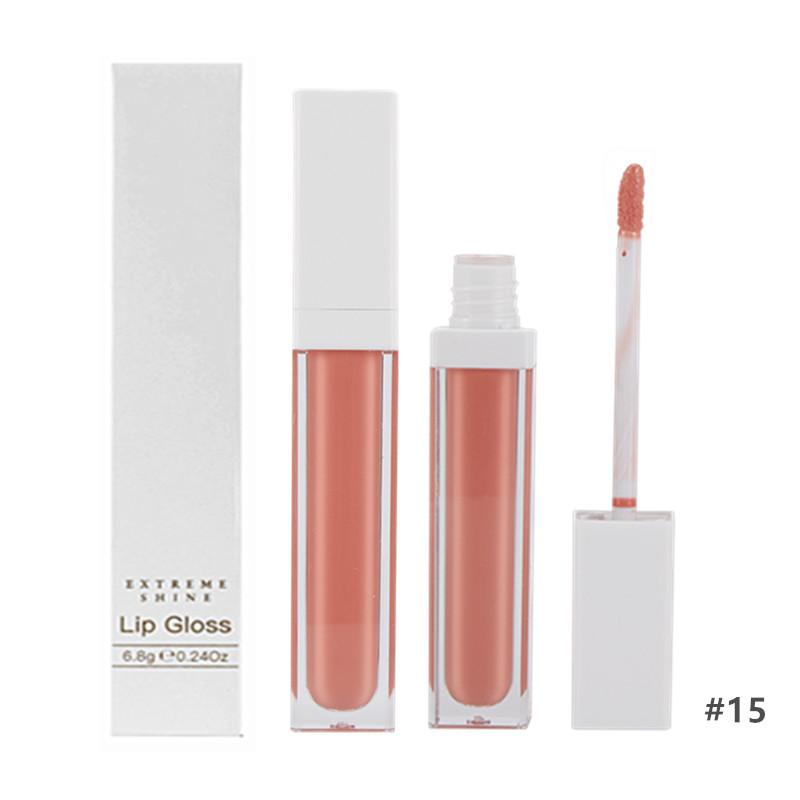 New Makeup Lip Gloss Cosmetics Liquid Vegetarian Organic Gloss Plump Fruit Nude Transparent Custom Private Label Lip Gloss