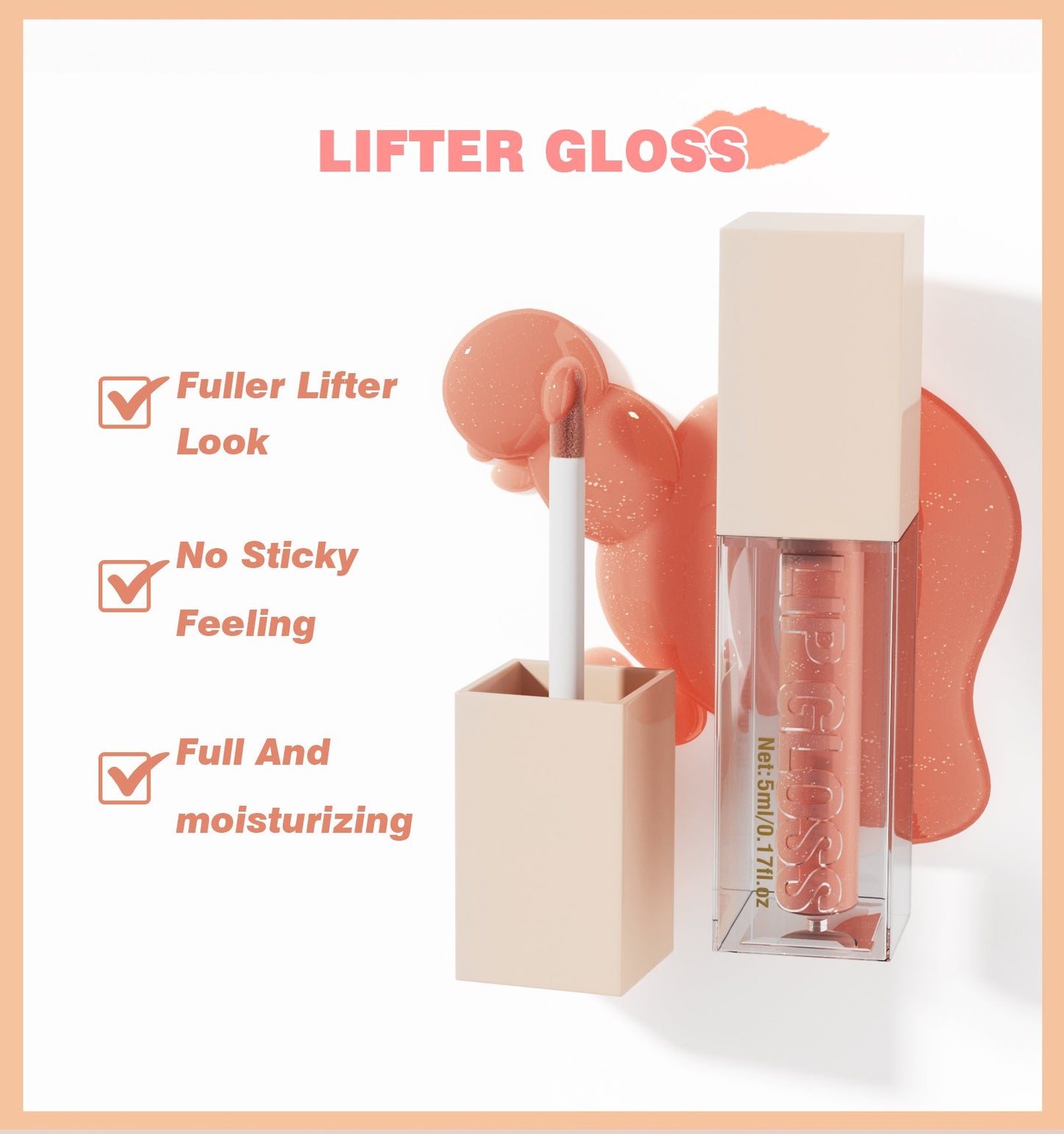 Lip Gloss Moisturizing Lip Gloss Hyaluronic Acid Moisturizing Gloss Lip Gloss