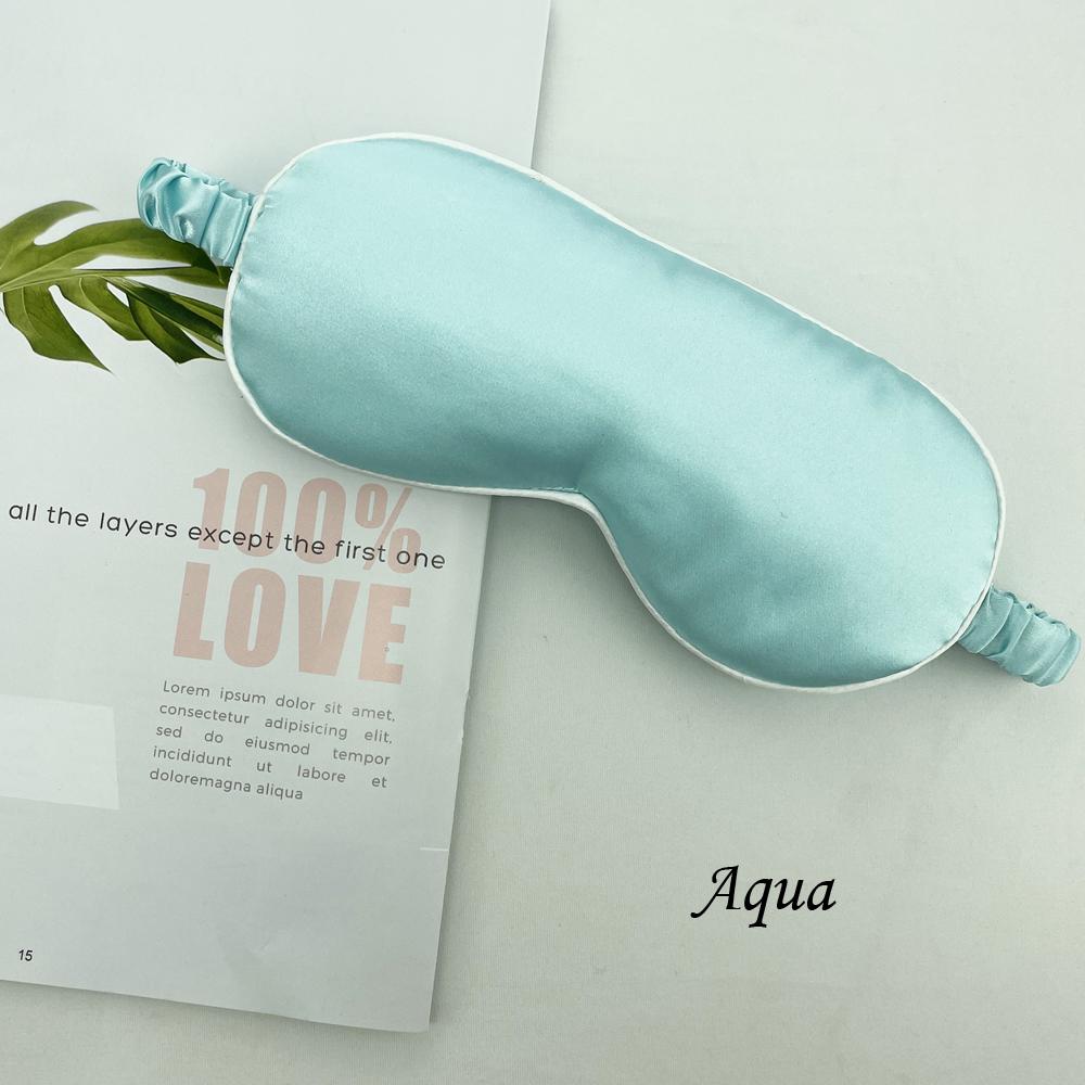 High Quality Smooth Soft Silk Satin Sleep Eye Mask 35 Color Wholesale Ready To Ship Sleep Eye Mask Accessories