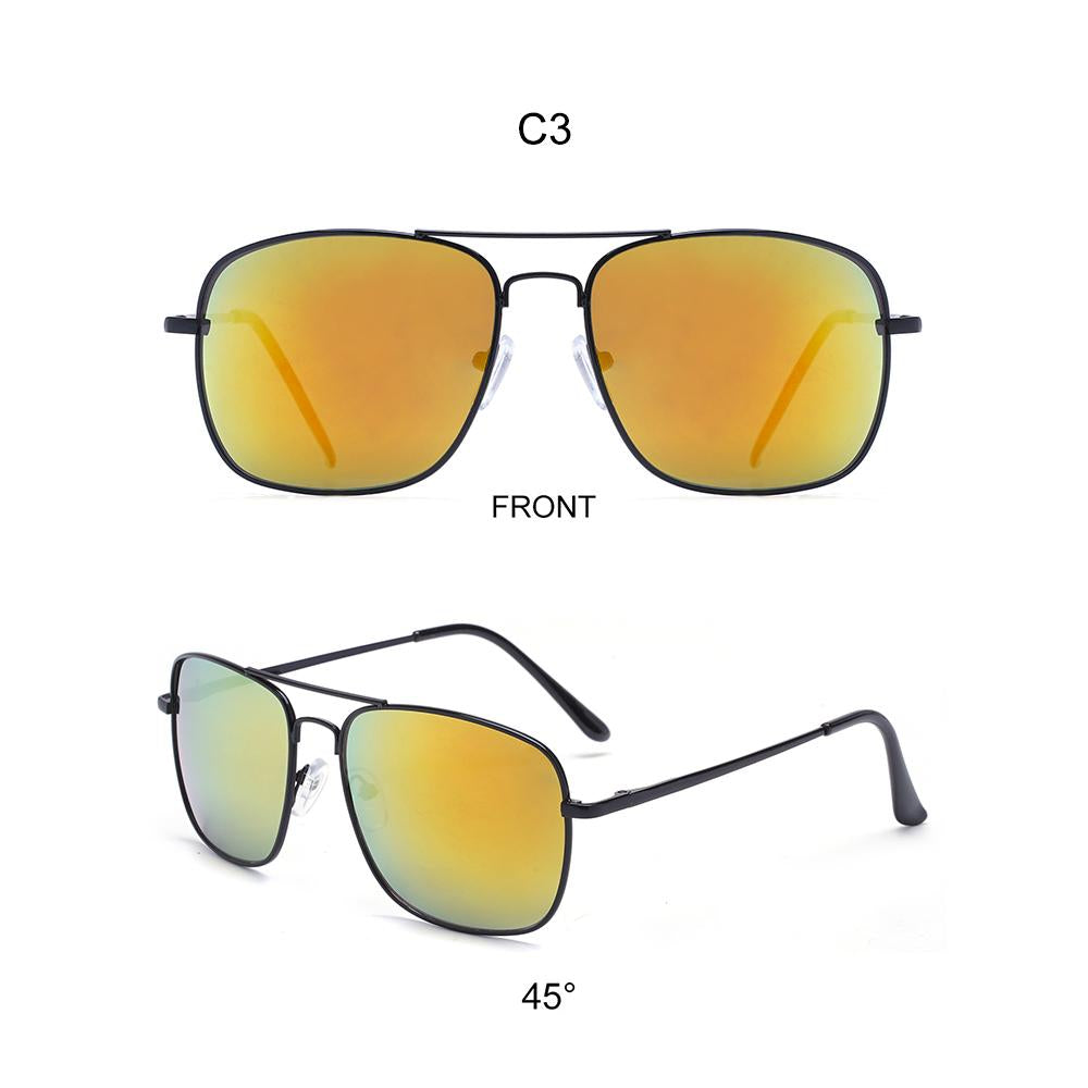 Fashion Classical Designer Women Sunglasses Driving Fishing Aviation Metal Pilot Custom Promotional Sunglasses Men