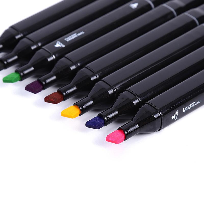 80 100 168 Color Double Tip Permanent Artist Graffiti Alcohol Mark Pen Suit Sketch Mark Pen