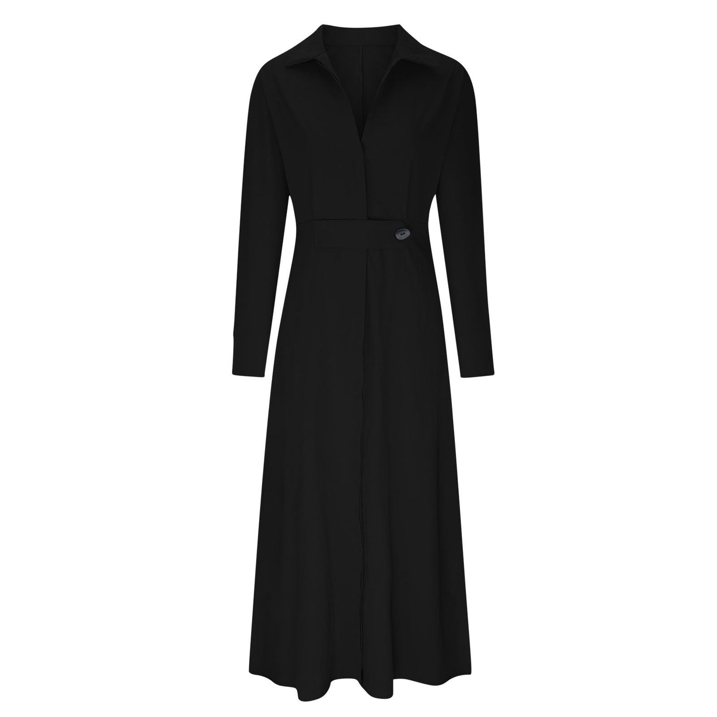 2024 Trendy Autumn New Women's European And American Women's Shirt Dress Long Sleeve Shirt Dress Women's Clothing