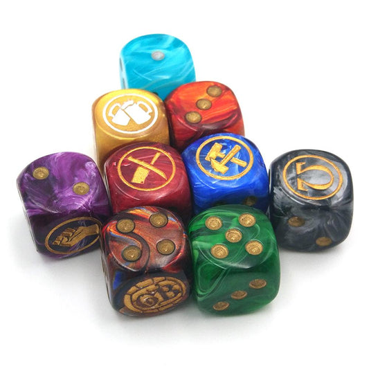 Manufacturer Bulk D6 Face 12mm 16mm 19mm 22mm Dice Plastic Resin Engraving Dnd & D Game Polyhedron Custom Dice