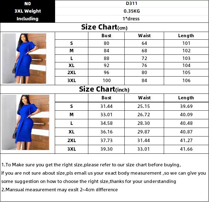Solid Color O Neck Horn Sleeve Evening Dress Plus Size Women's Dress
