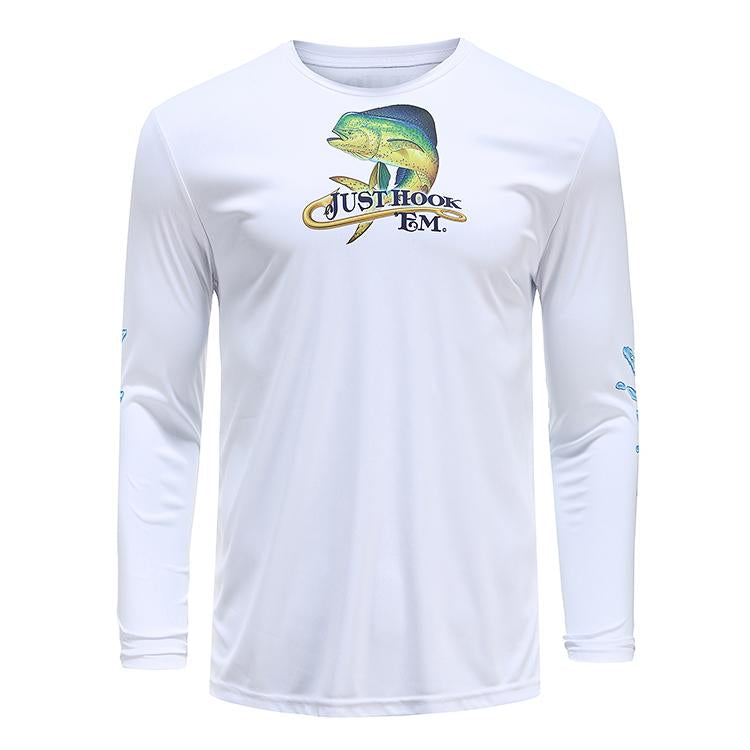 Hot Sale Mahi Mahi Long Sleeve Fishing Men's Sublimation Printed Fishing T-Shirt