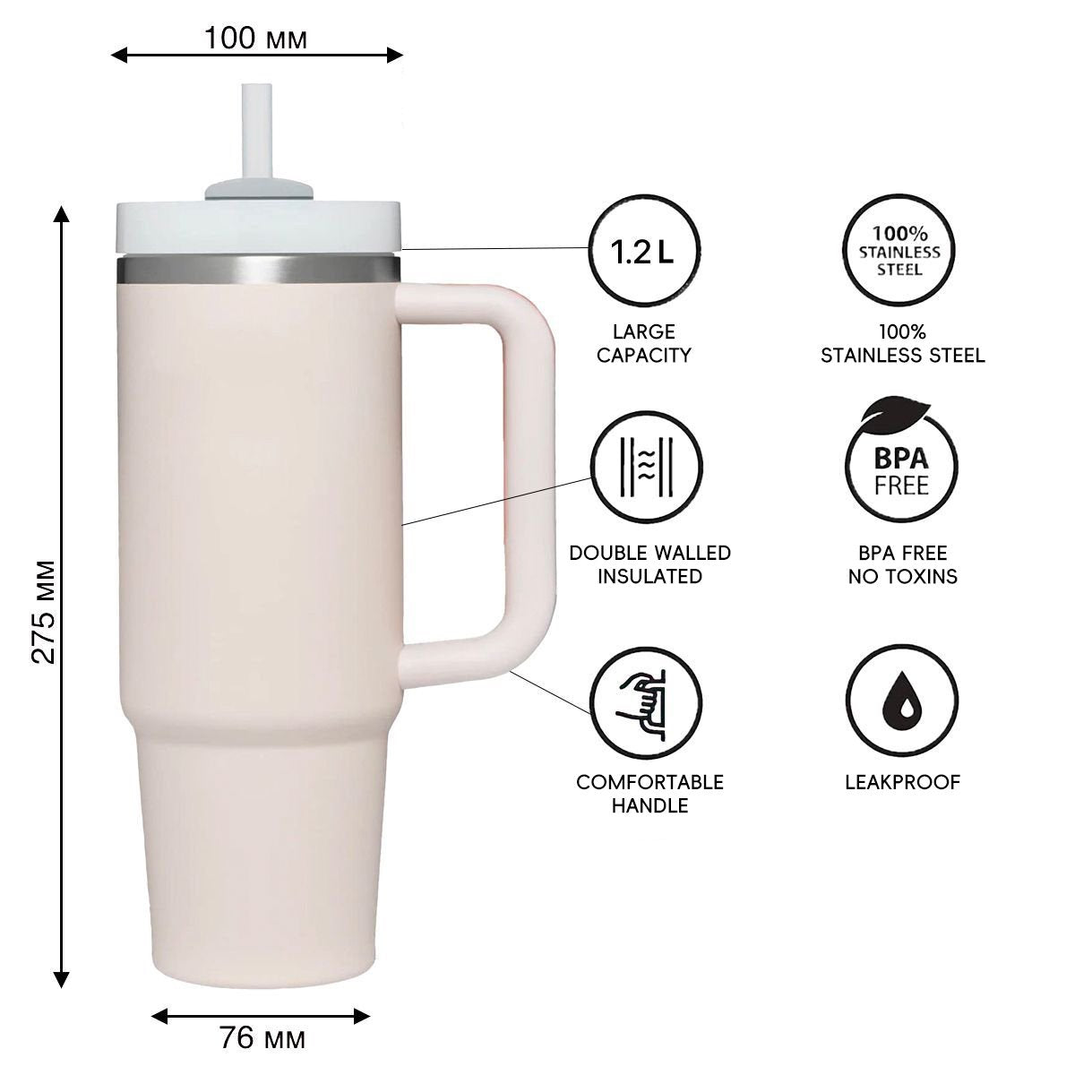Custom 40 Ance Cup Adventure Stainless Steel Double Wall Vacuum Metal Travel Coffee Cup 40 Oz Tumbler With Handle