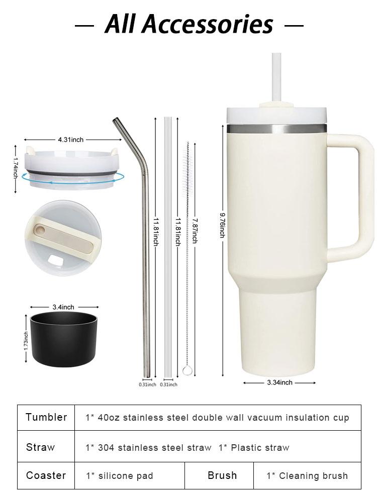 Custom 40 Ance Cup Adventure Stainless Steel Double Wall Vacuum Metal Travel Coffee Cup 40 Oz Tumbler With Handle
