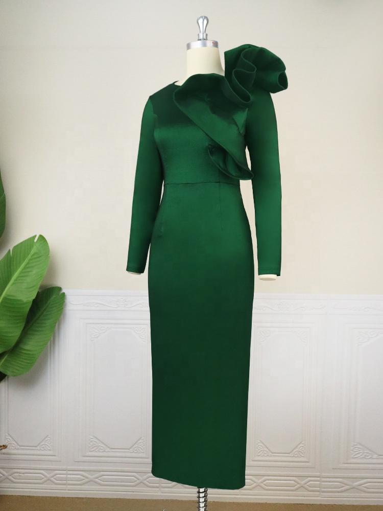 Women 2025 Ruffled Evening Gown Evening Gown Women Evening Gown Elegant Prom Gown