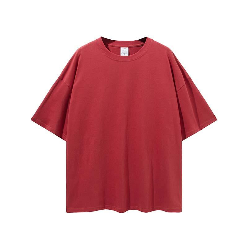 Custom Men's Oversized T-Shirt Printed Logo 100 Cotton Plus Size T-Shirt Large High T-Shirt Loose Fit Men's T-Shirt