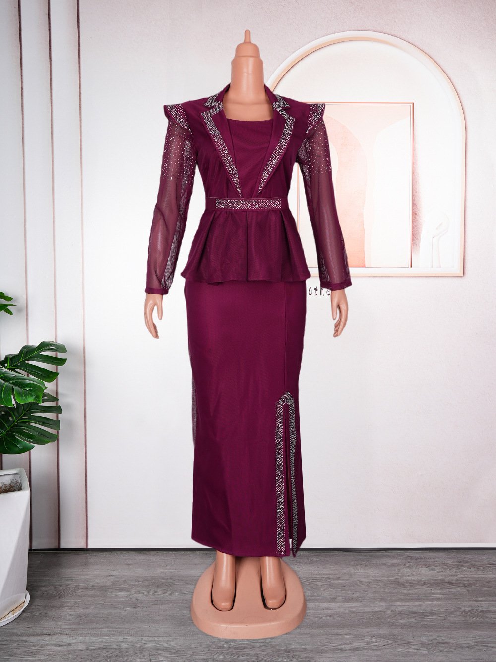 Women's Party Dress Turkish Wedding Evening Dress Sexy Tight Maxi Dress African Clothing Muslim 2025