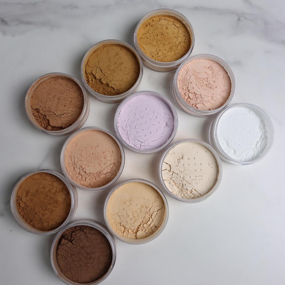 High Quality Translucent Luxury Powder Tank Maguire Raj Talc Free Waterproof Suitable For Me Waterproof Vegetarian Glow Light Shaping Powder