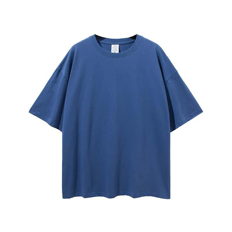 Custom Men's Oversized T-Shirt Printed Logo 100 Cotton Plus Size T-Shirt Large High T-Shirt Loose Fit Men's T-Shirt