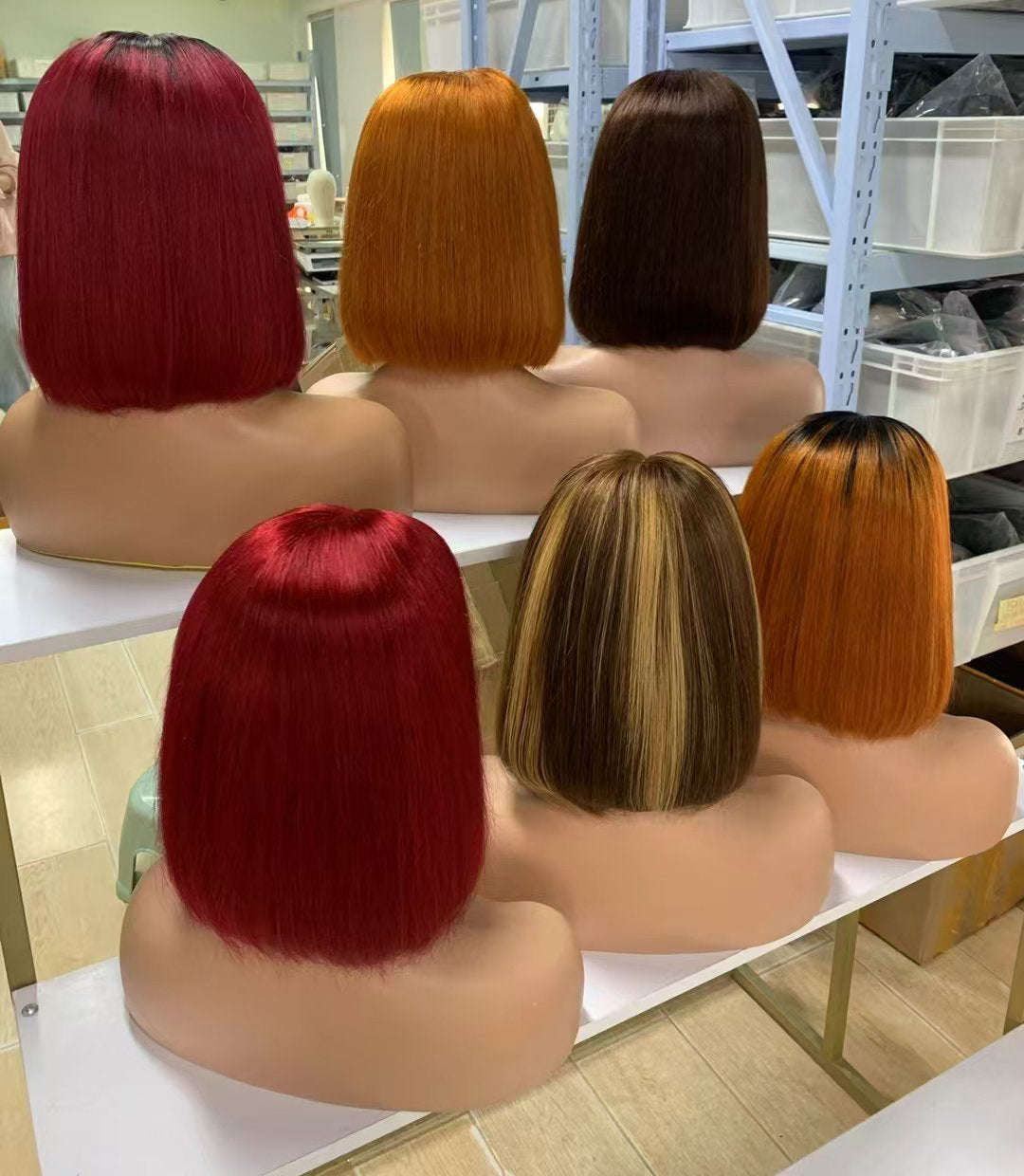 Ready Stock Human Hair Wig And Toupee Color Ring Set