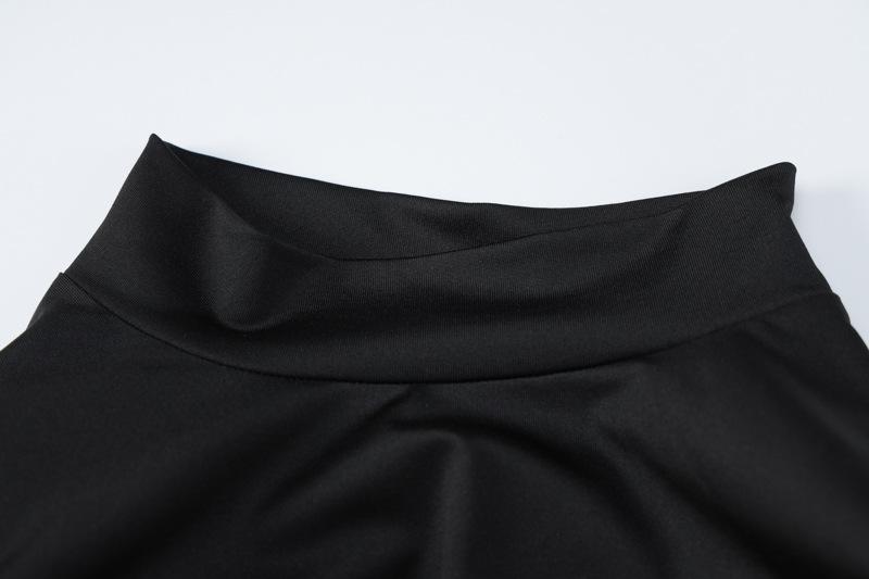 Women's Autumn New Fashion Solid Color Slim High Collar Long Sleeve Elegant Dress Wholesale
