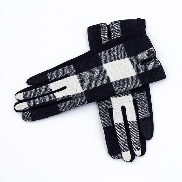 Hot Sale Winter Warm Artificial Wool Cuff Gloves Women Fashion Fleece Touch Screen Gloves