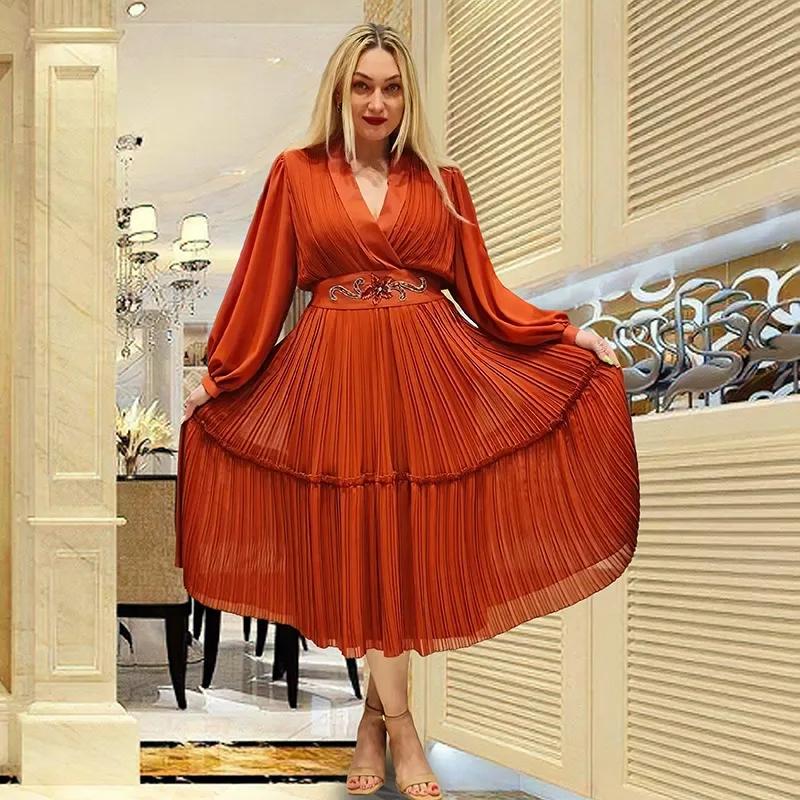Elegant African Costume Plus Size Office Women Party Costume Dashiki Ankara Costume Women's Long Sleeve Robe