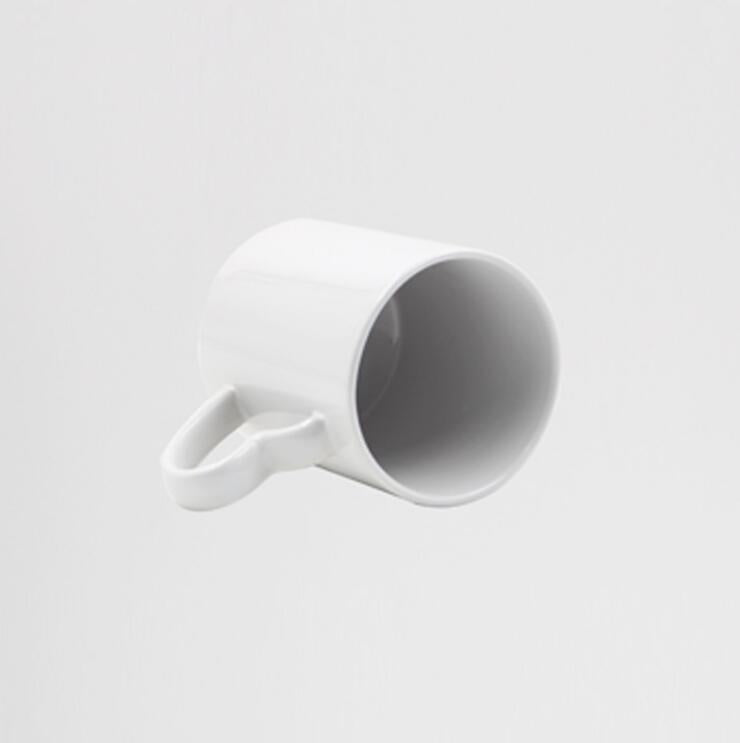 M002 Sublimation Blank 11 Oz Ceramic Custom Logo Heart Handle Mug Cup