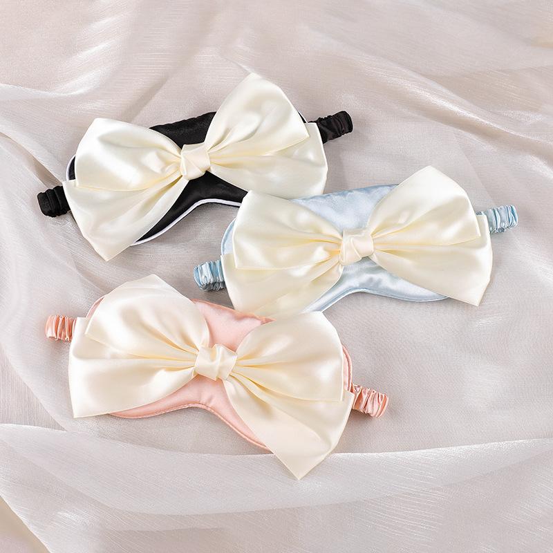 2024 New Bow Eye Mask Gift Silk Eye Mask & Accessories