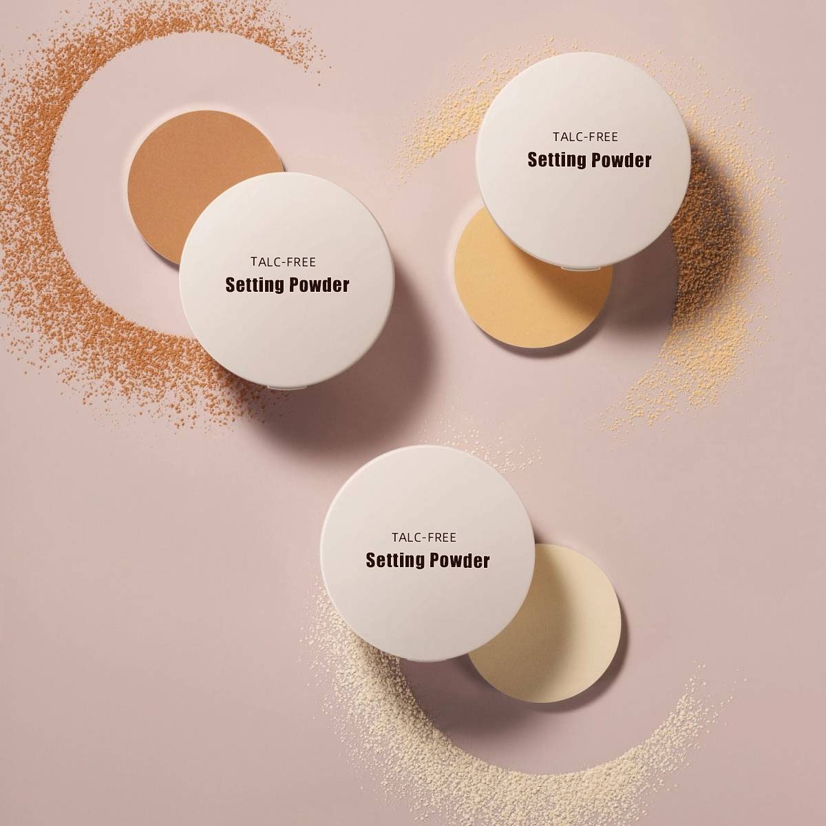 OEM Full Coverage 2 In 1 Foundation And Concealer Private Label No Talc Cosmetic Setting Powder