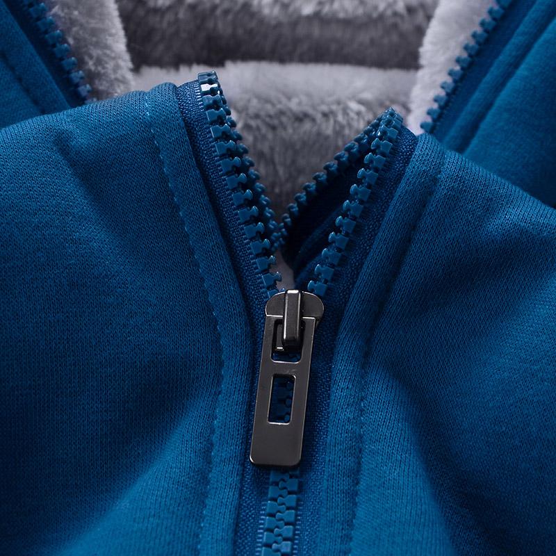 Men's Plain Sweatshirt Men's Wool Sweatshirt Suit Men's Suit Fur Lining Zipper
